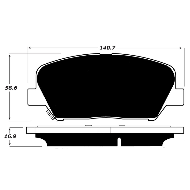 Porterfield Brake Pads for 2012 KIA Optima 2.0L Turbo