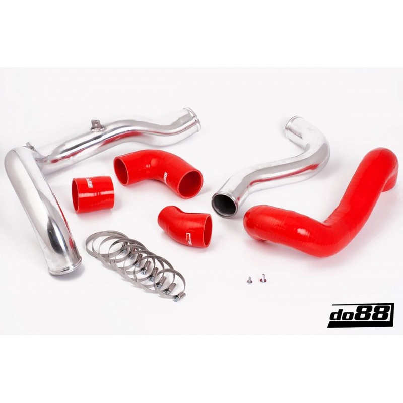 SAAB 9-3 2.8T V6 06-11 Pressure pipes with Red hoses