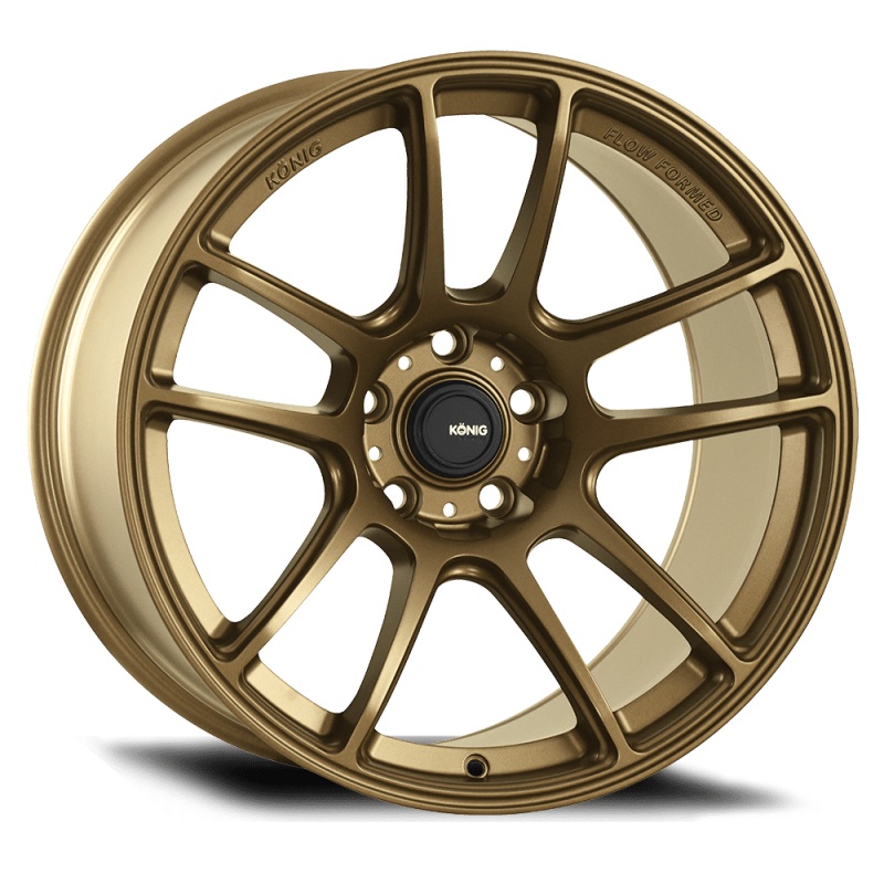 Konig Heliogram 19X8.5 5X114.3 ET32 Matte Bronze Knurled Bead Flow Formed