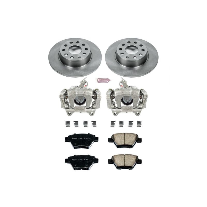 PowerStop Power Stop 10-12 Audi A3 Autospecialty Kit w/ Calipers – Rear