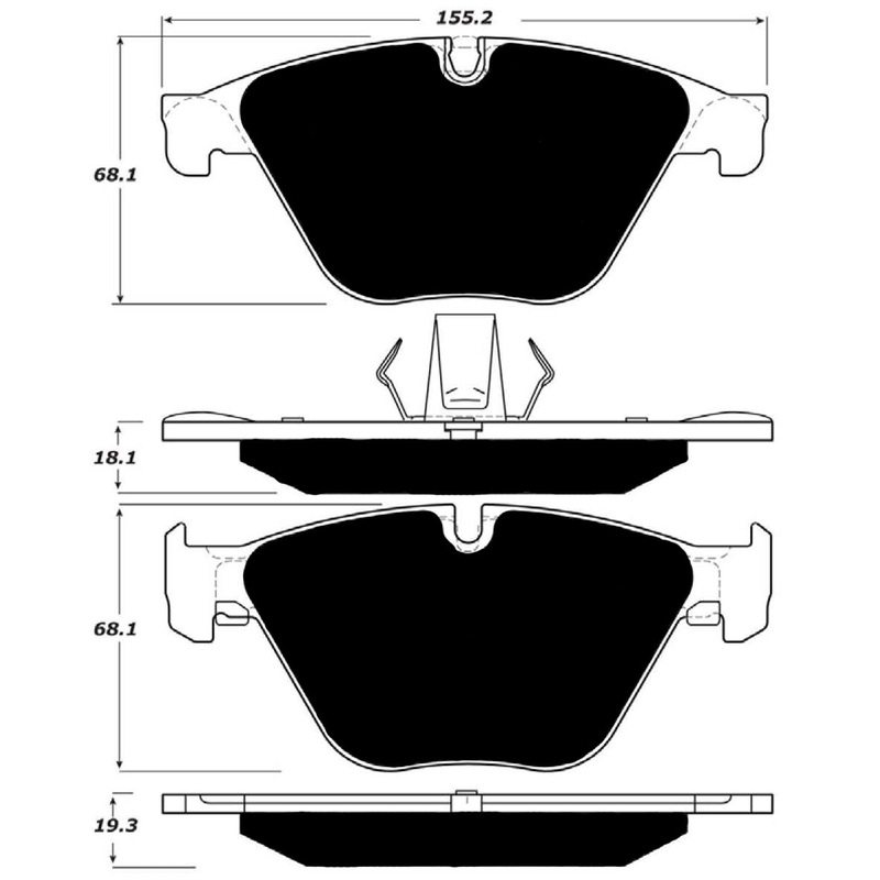 Porterfield Brake Pads for 2017 BMW 640i- Grand Coupe