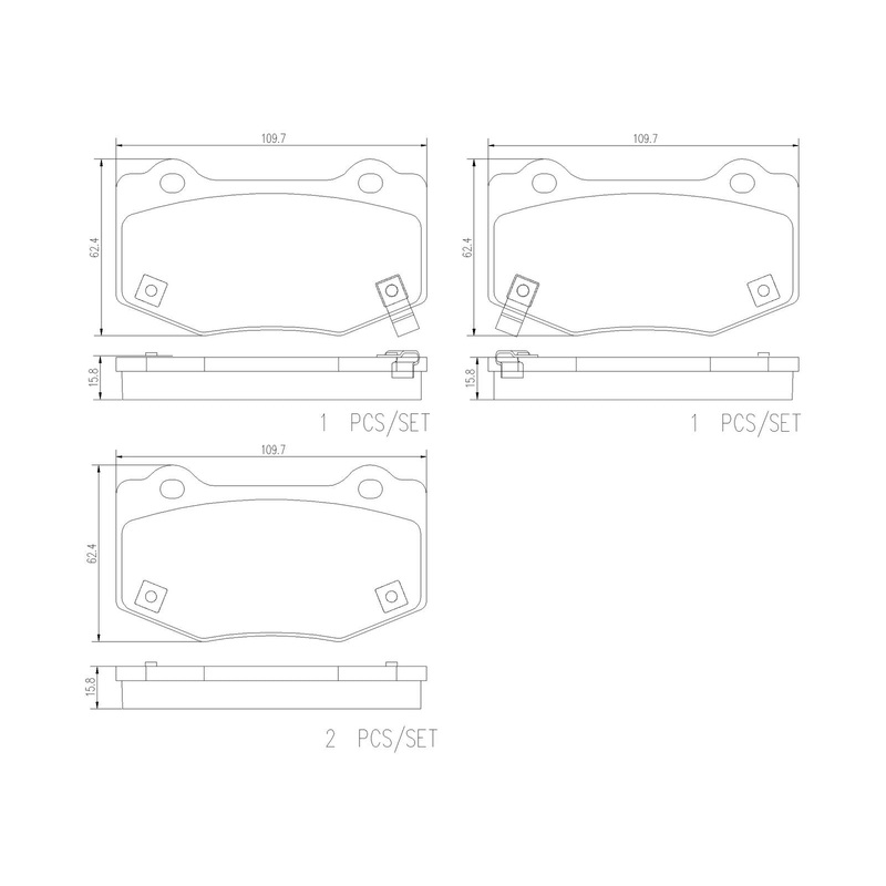 PRIME Low-Met Rear Disc Brake Pad Set – P10090