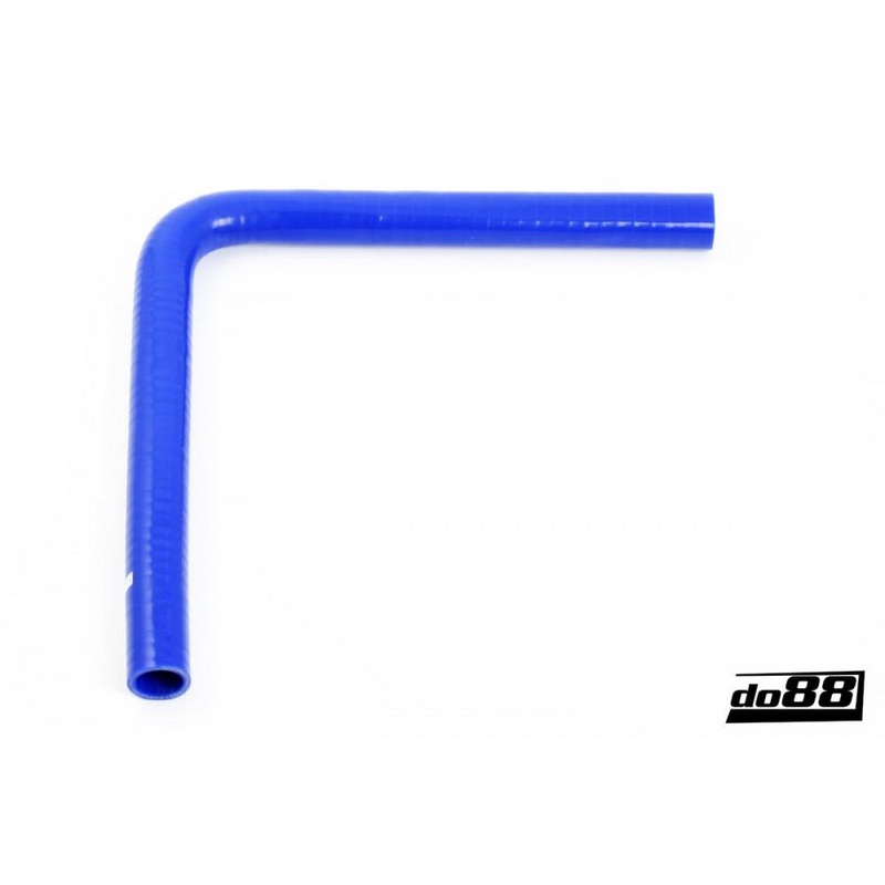 Silicone Hose Blue 90 degree long leg  0,875” (22mm)