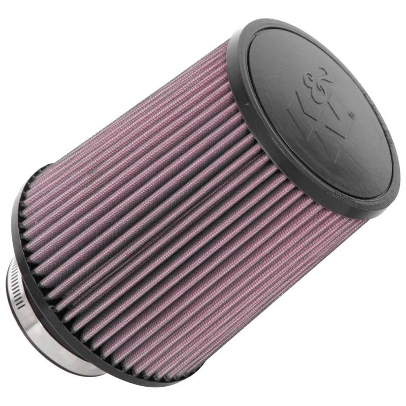 K&N Universal Clamp-On Air Filter 3-1/8in FLG / 6in B / 5in T / 7in H