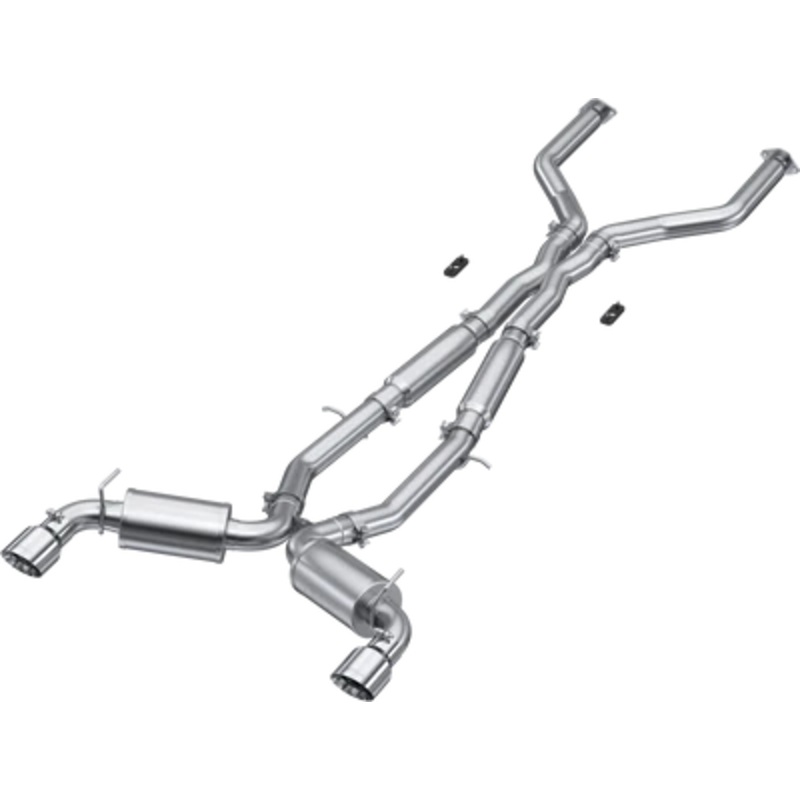 MBRP Stainless Steel 3″ Cat-Back – Dual Split Exit | 2017 – 2022 Infiniti Q60 RWD/AWD (S4406)