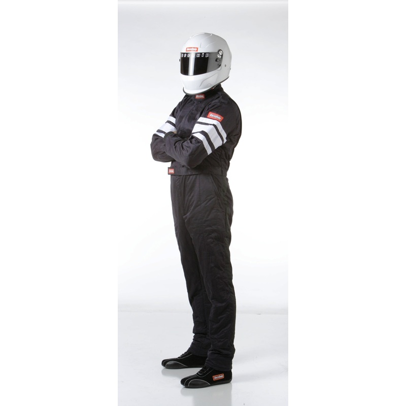 RaceQuip Black SFI-5 Suit – Medium