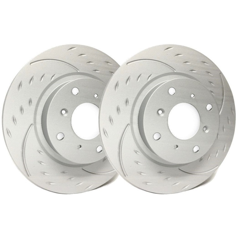 SP Performance Diamond Slot ZRC Rear Rotors (Pair) Subaru WRX 2002-2005
