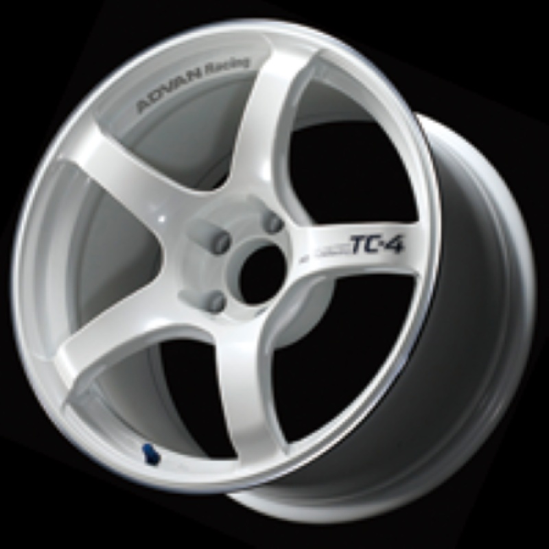 Advan TC4 16×8.0 +35 5-114.3 Racing White Metallic Wheel (No Ring)