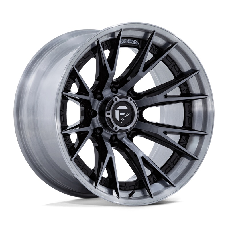 Fuel Wheels FC402 Catalyst 22″ 8×180 Gloss Black With Brushed Gray Tint Face & Lip