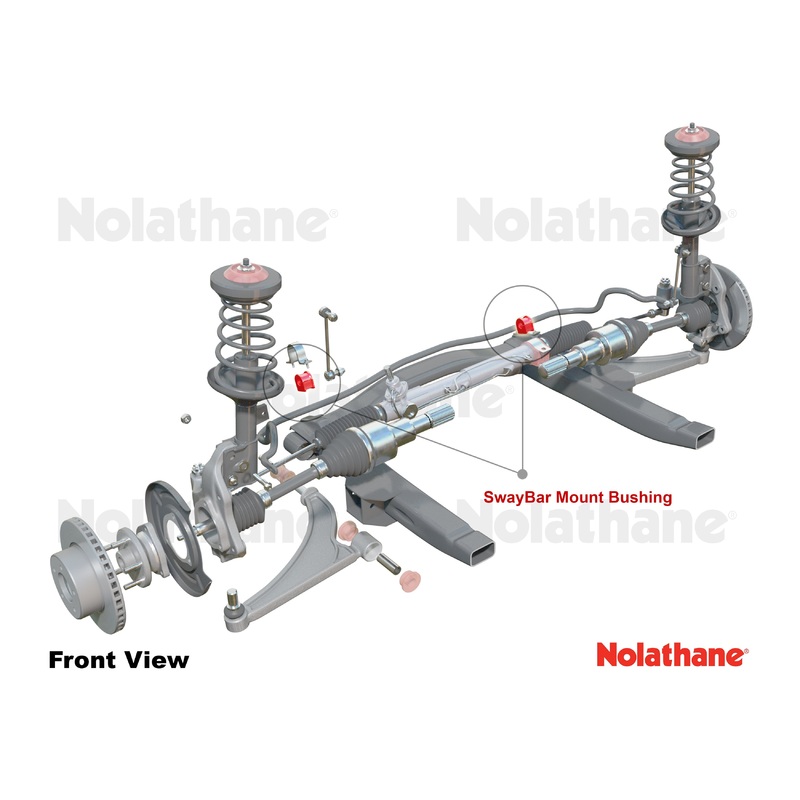 Nolathane Front Sway Bar – Mount Bushing Kit (25mm)  (REV004.0282)