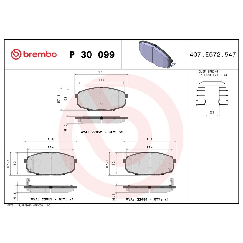 PRIME Low-Met Front Disc Brake Pad Set – P30099