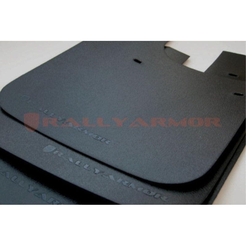 Rally Armor 93-01 Subaru Impreza RS Basic Black Mud Flap w/ Black Logo