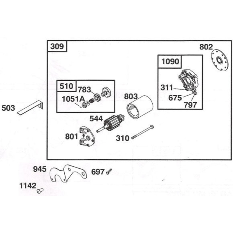 544. 557075 World Formula Starter Armature