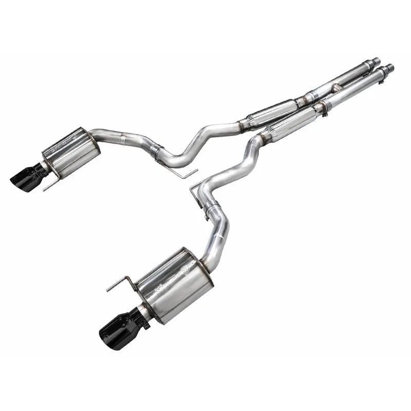 AWE Touring Edition Exhaust for S650 Ford Mustang GT Fastback – Dual Diamond Black Tips (3015-33650)