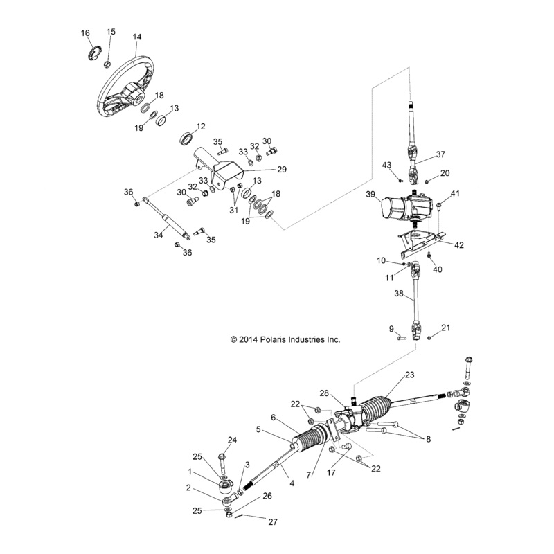 Steering Shaft, Lower by Polaris