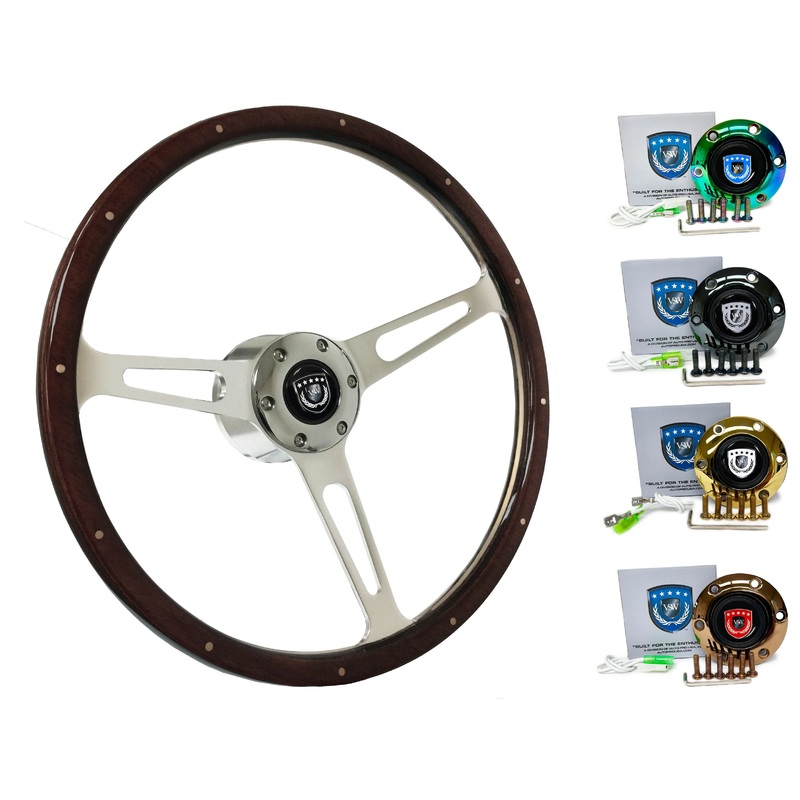 1988-97 Nissan Pickup Truck Steering Wheel Kit | Deluxe Espresso Wood | ST3553A