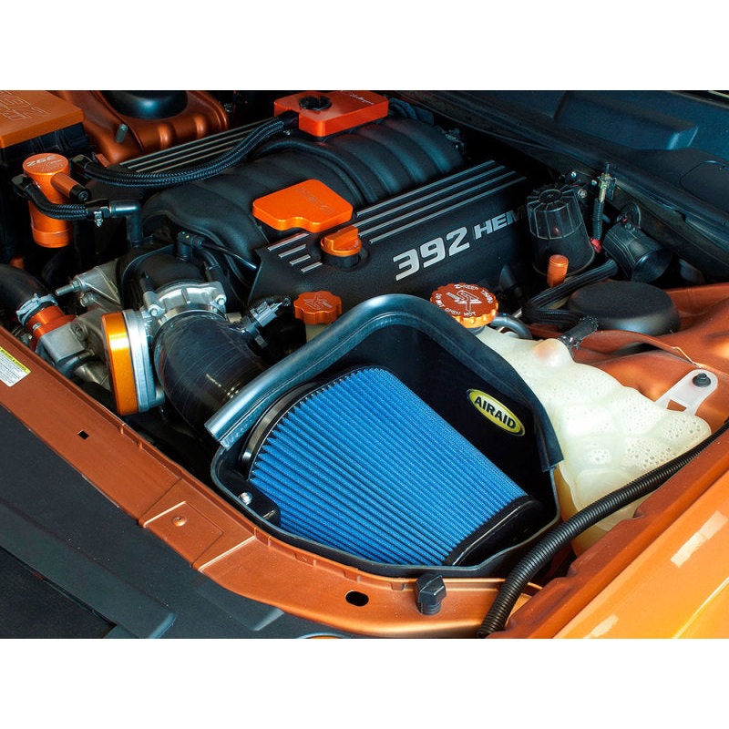 Airaid 11-14 Dodge Charger/Challenger MXP Intake System w/ Silicone Tube (Dry / Black Media)