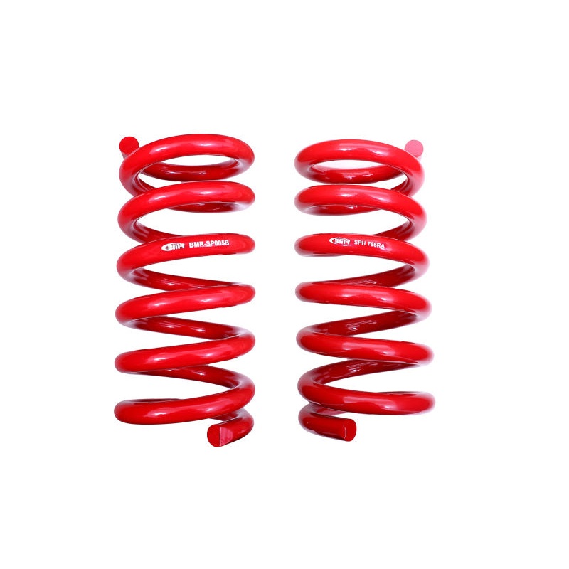 BMR 18-20 S550 Mustang GT MagneRide/15-20 GT350 Lowering Spring Set of Rear only – Red
