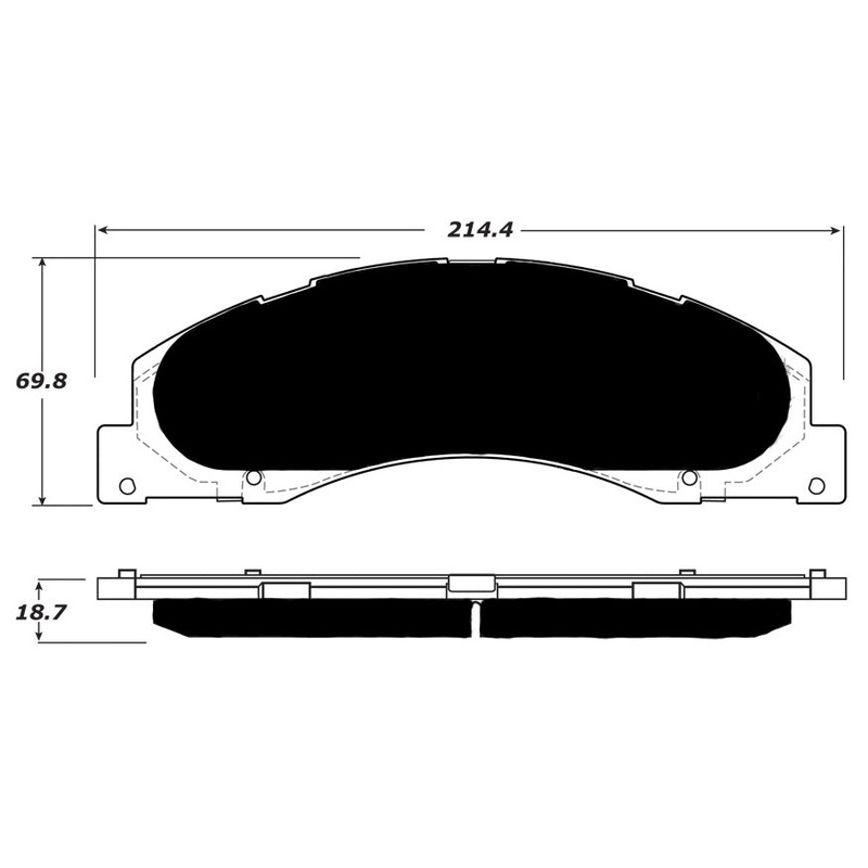 Porterfield Brake Pads for 2017 FORD E150, ECONOLINE
