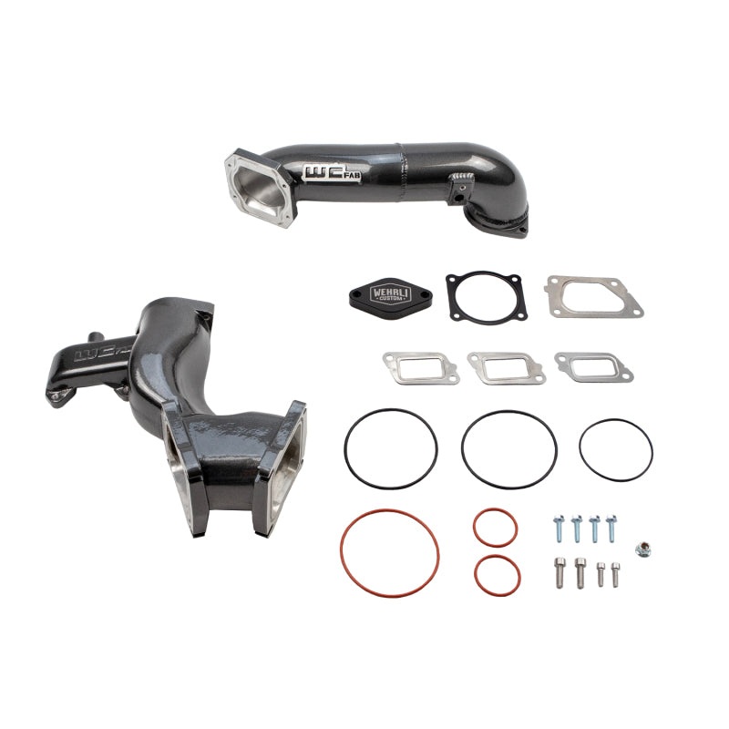 Wehrli 11-16 Chevrolet 6.6L LML Duramax High Flow Y-Bridge Kit – Bengal Red