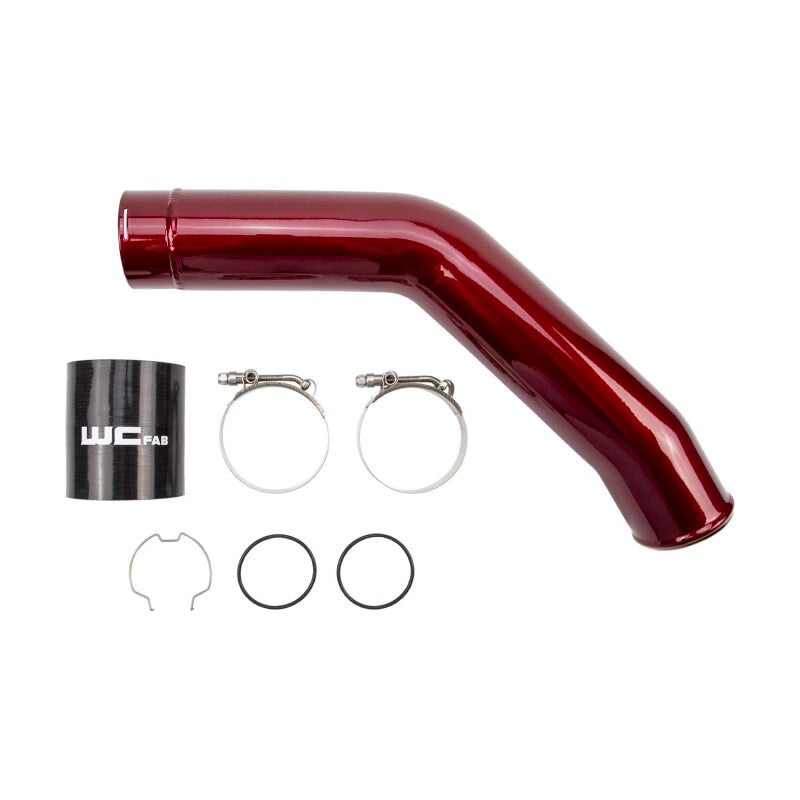 Wehrli 15-24 Ford 6.7L Power Stroke 3in Hot Side Intercooler Pipe – Kiwi Green