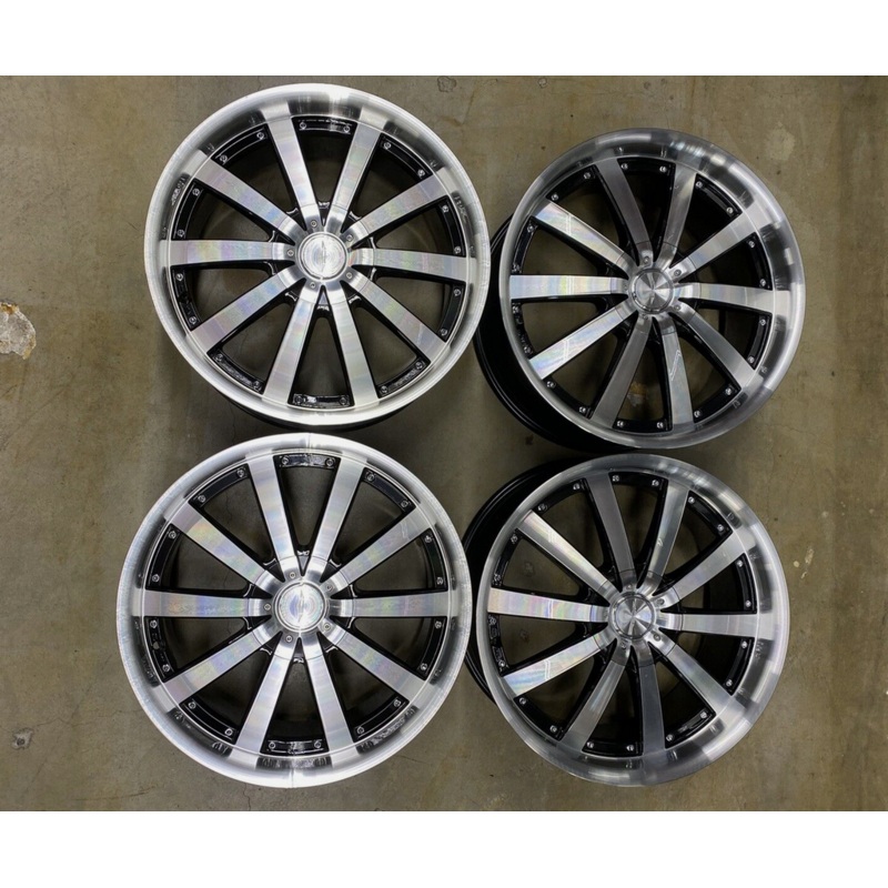 20×8.5 Ace Executive C853 ET32 Black/Machined 5×112