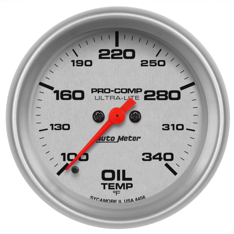 Autometer Ultra-Lite 2-5/8in 100-340F Oil Temperature Gauge Digital Stepper Motor Universal | 4456