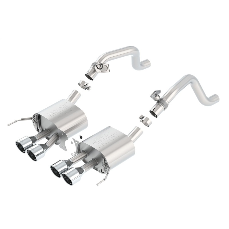 Borla Axle-Back Exhaust System – ATAK | 2014-2019 Chevrolet Corvette 6.2L (11863)