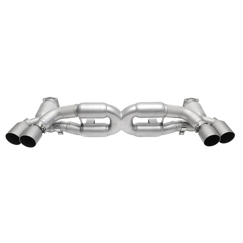 SOUL 13-19 Porsche 991.1 / 991.2 Turbo Sport X-Pipe Exhaust – Straight Cut Tips (Signature Satin)