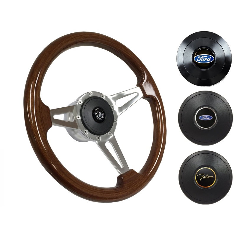 1965-69 Ford Falcon Steering Wheel Kit | Mahogany Wood | ST3078