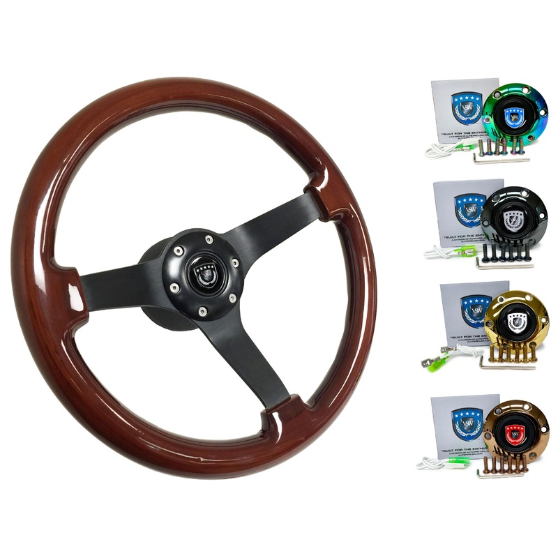 1998+ Volkswagen Beetle Steering Wheel Kit | Mahogany Wood |  ST3127