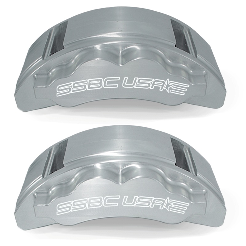 American Made B8 Beast 8-Piston Direct Fit Billet Aluminum Front Caliper Upgrade Kit. Clear A424-20
