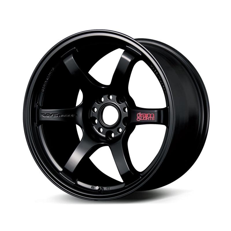 Gram Lights 57DR 18×10.5 +12 5-114.3 Semi Gloss Black Wheel