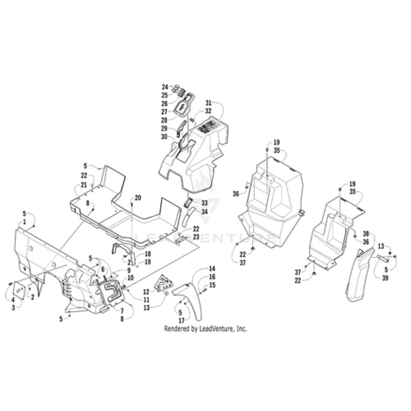 Splash Panel-Inner Fender by Arctic Cat