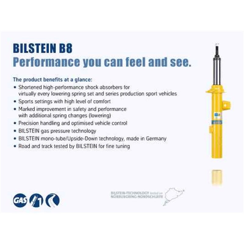 Bilstein B8 (SP) 06-11 BMW 323i/05-10 325i/07-12 328i/335i Front Right 36mm Monotube Strut Assembly