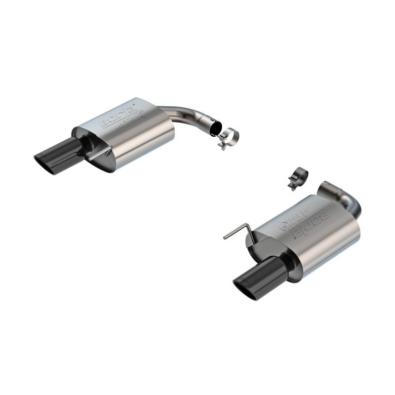 Borla 2024 Ford Mustang GT 5.0L V8 w/o Active Exhaust ATAK Axle-Back Exhaust System – Black Chrome