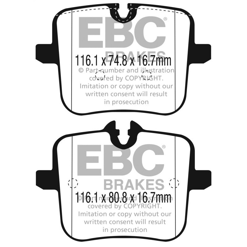 EBC 2018+ BMW M5 F90 Bluestuff Rear Brake Pads