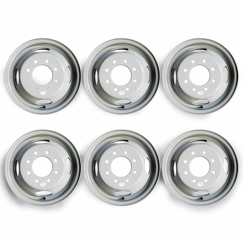 SET OF 6 NEW 16″X6″ INCH 1988-2002 CHEVROLET 30 EXPRESS VAN 3500 PICKUP GMC 3500 PICKUP SAVANA VAN FORWARD CONTROL Steel Wheel Rim OEM Quality