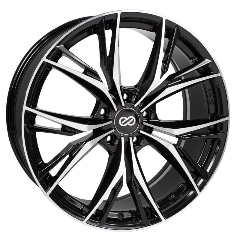 Enkei ONX 18×8 5×120 40mm Offset 72.6mm Bore Black Machined Wheel