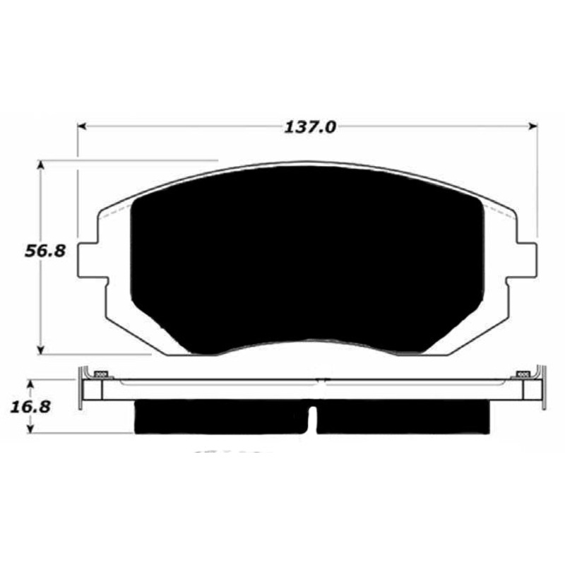 Porterfield Brake Pads for 2006 SUBARU BAJA