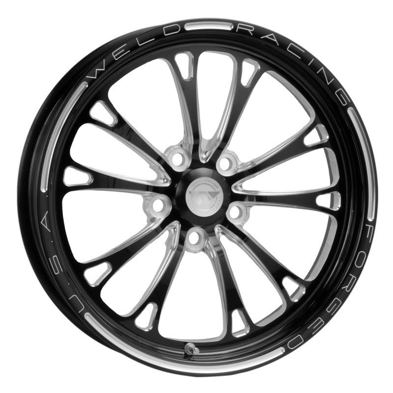 Weld V-Series 1-Piece 17×4.5 / 5×4.5 BP / 2.25in. BS Black Wheel – Non-Beadlock