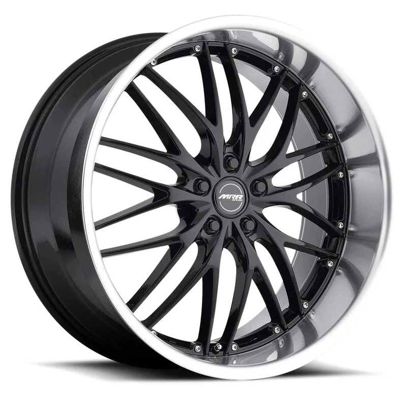 MRR RW2 20″ 5×120 Black Chrome Lip