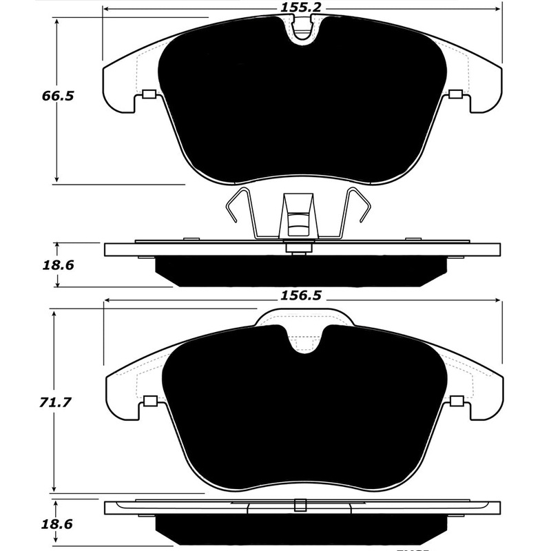 Porterfield Brake Pads for 2006 JAGUAR S TYPE