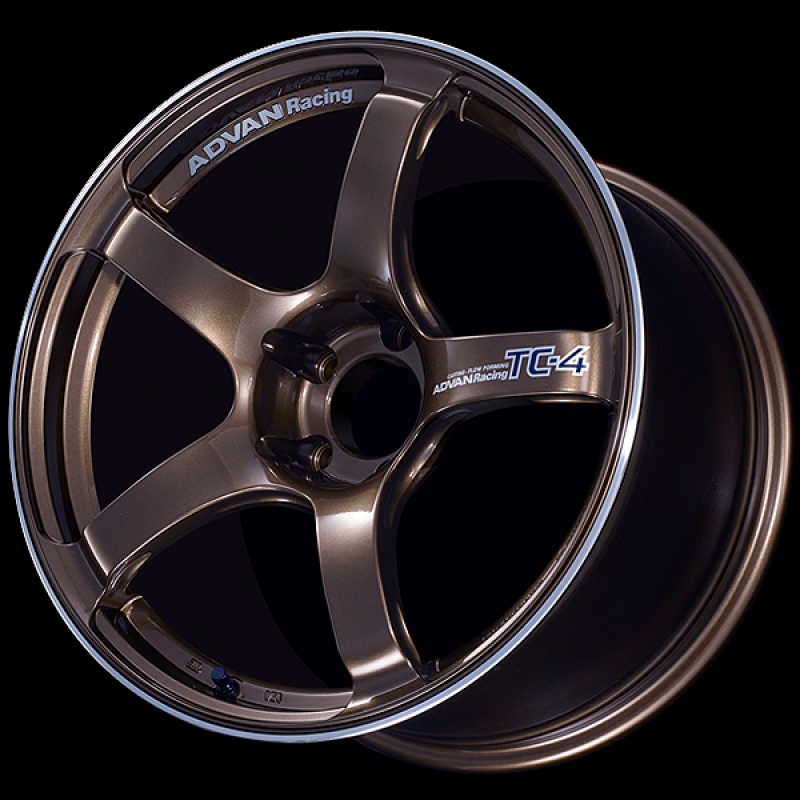Advan TC4 18×9.5 +45 5-100 Racing Umber Bronze & Ring Wheel