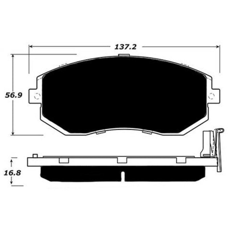 Porterfield Brake Pads for 2016 SUBARU FORESTER 2.5L