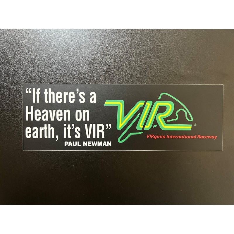 VIR Paul Newman Bumper Sticker – Black or White