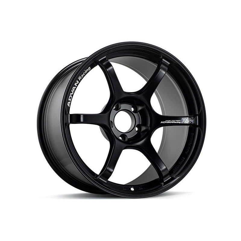 Advan RG-4 18×10.5 +15 5-114.3 Semi Gloss Black Wheel