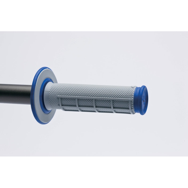 Renthal MX Dual Compound Grips 1/2 Waffle – Grey/ Blue