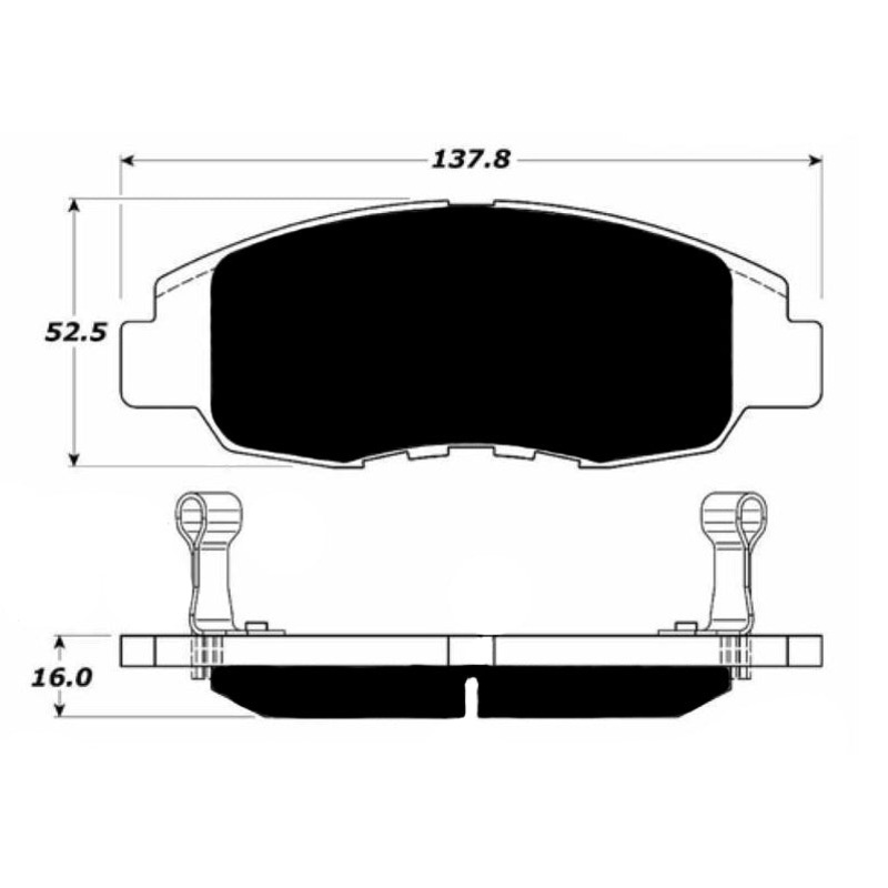 Porterfield Brake Pads for 2007 HONDA CIVIC Coupe DX