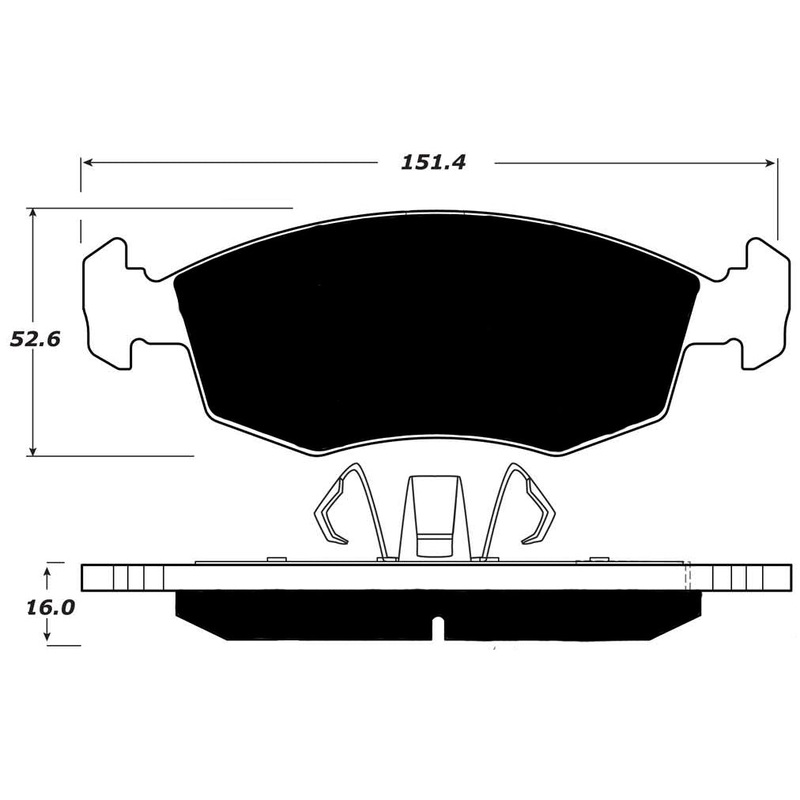 Porterfield Brake Pads for 2013 FIAT 500C